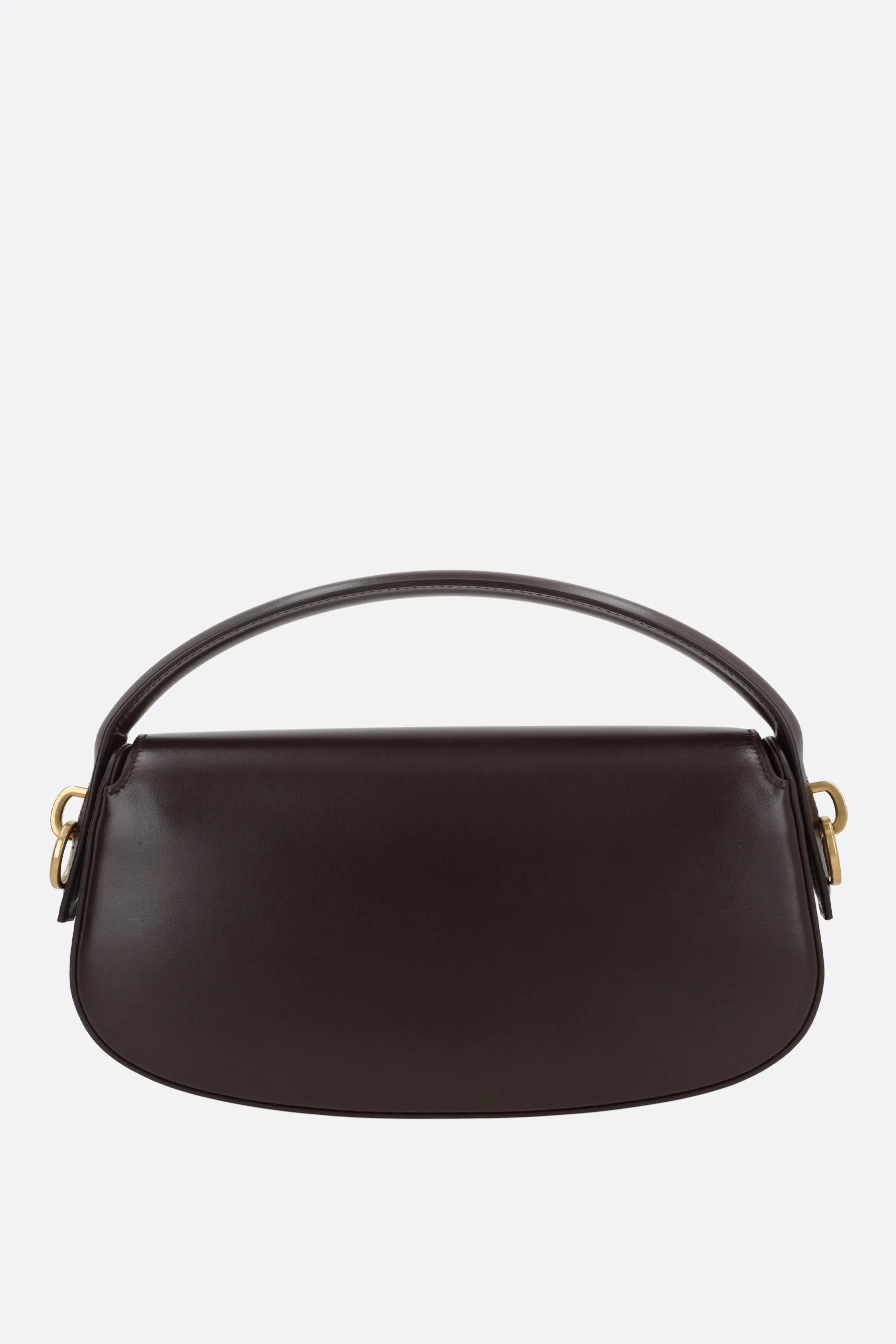 Box Leather Flap Shoulder Bag