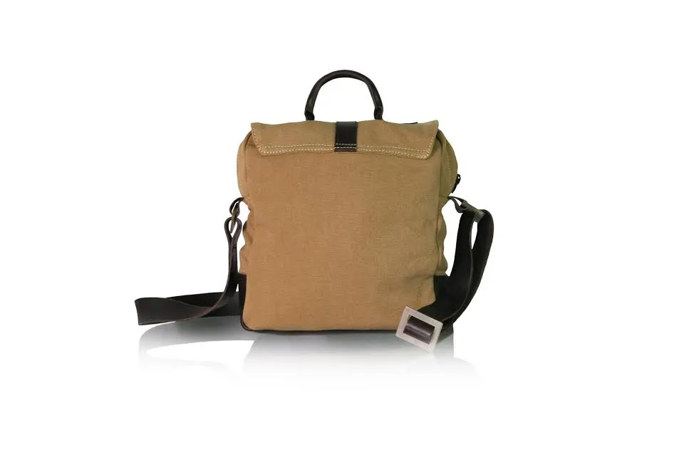 Danakil by SOSH -  Tobacco Cotton Canvas and Leather Utility Bag
