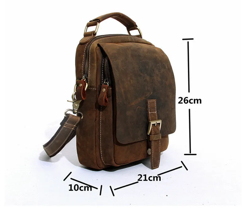 Leather Crossbody Ipad Bag