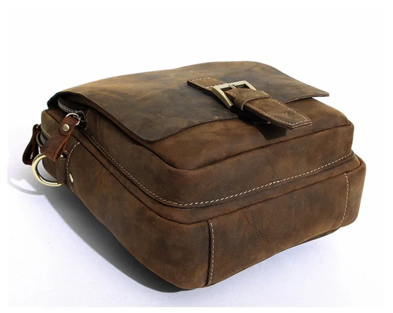 Leather Crossbody Ipad Bag