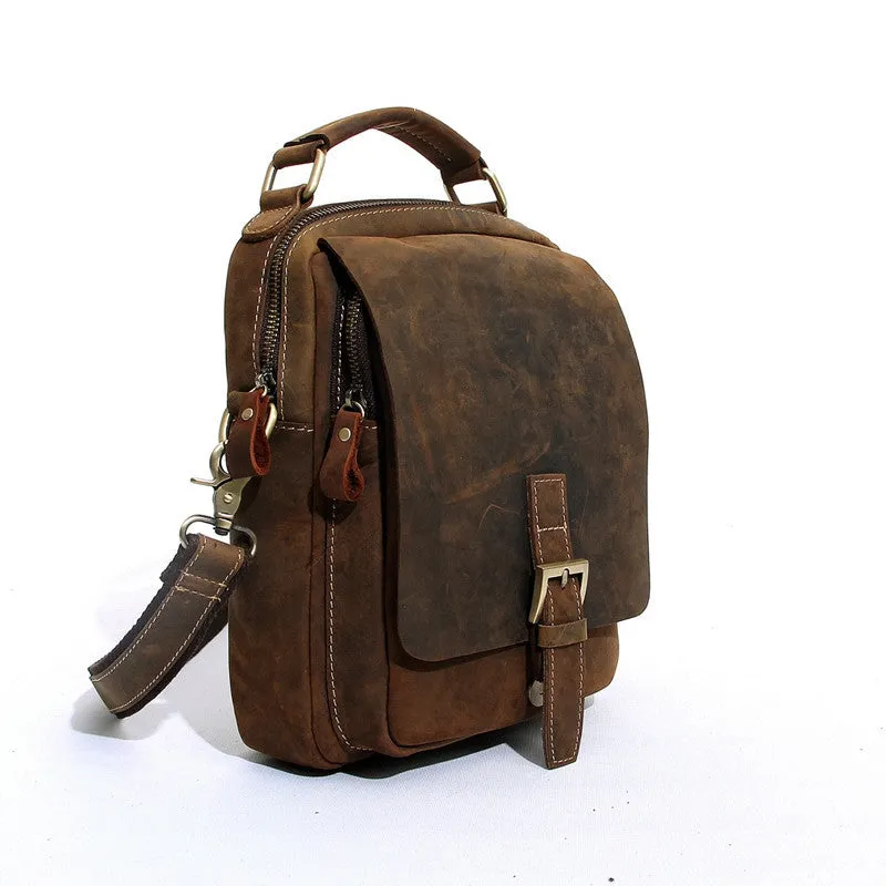 Leather Crossbody Ipad Bag