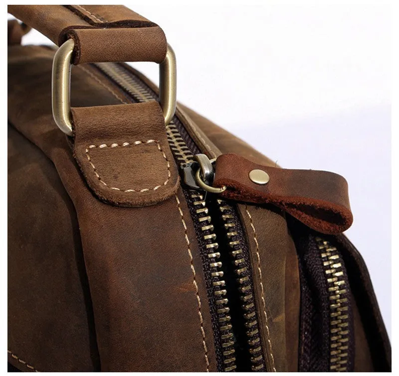 Leather Crossbody Ipad Bag