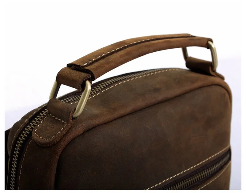 Leather Crossbody Ipad Bag