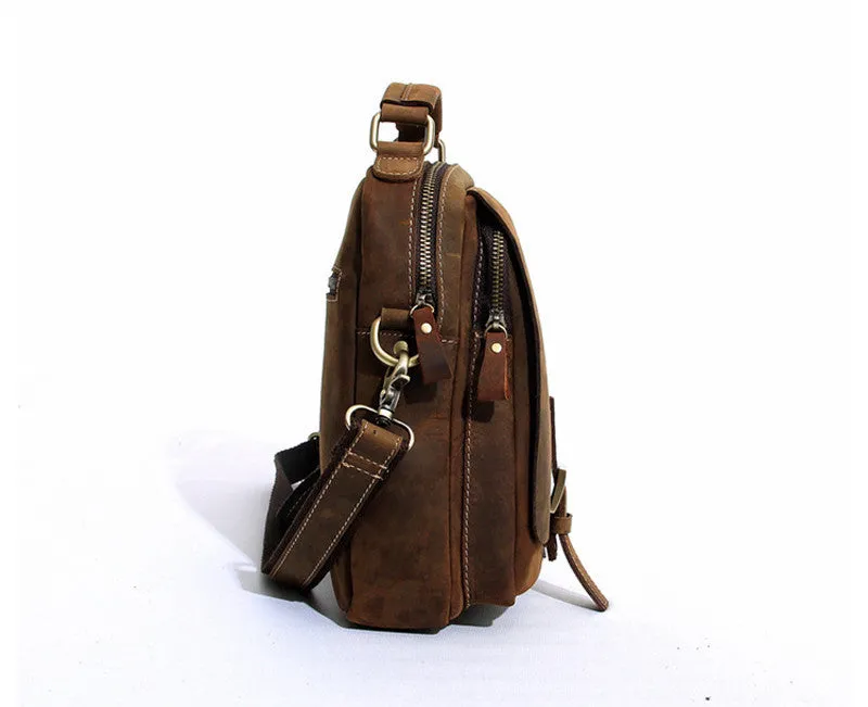 Leather Crossbody Ipad Bag