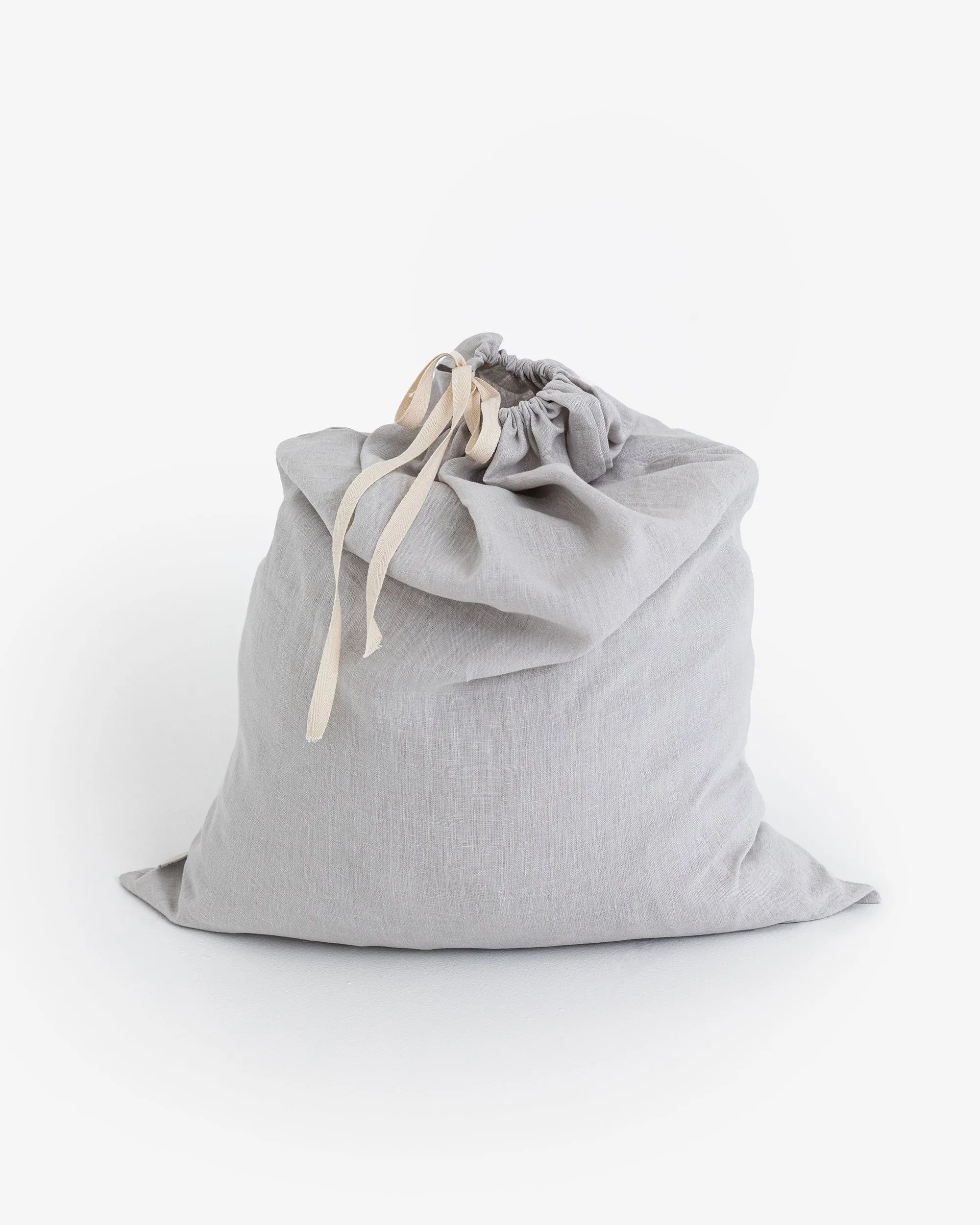 Linen laundry bag in Light gray