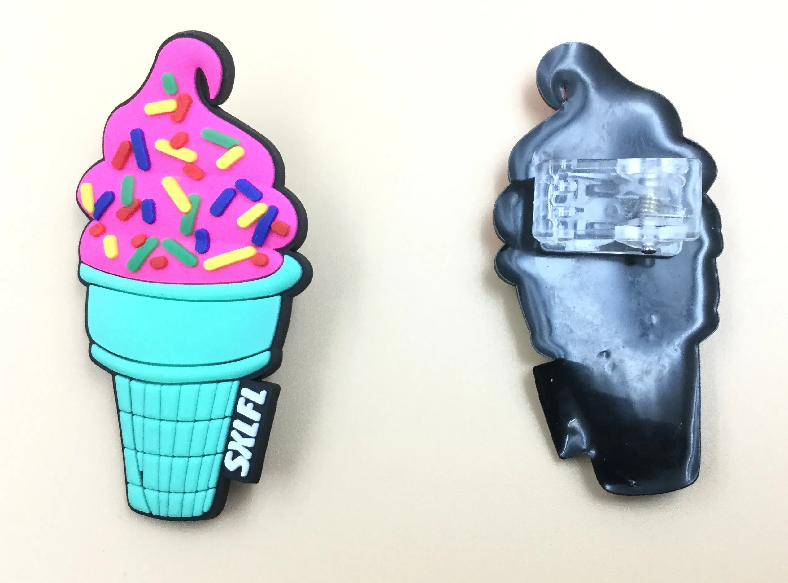 Pink & Blue Ice Cream Shape Patches
