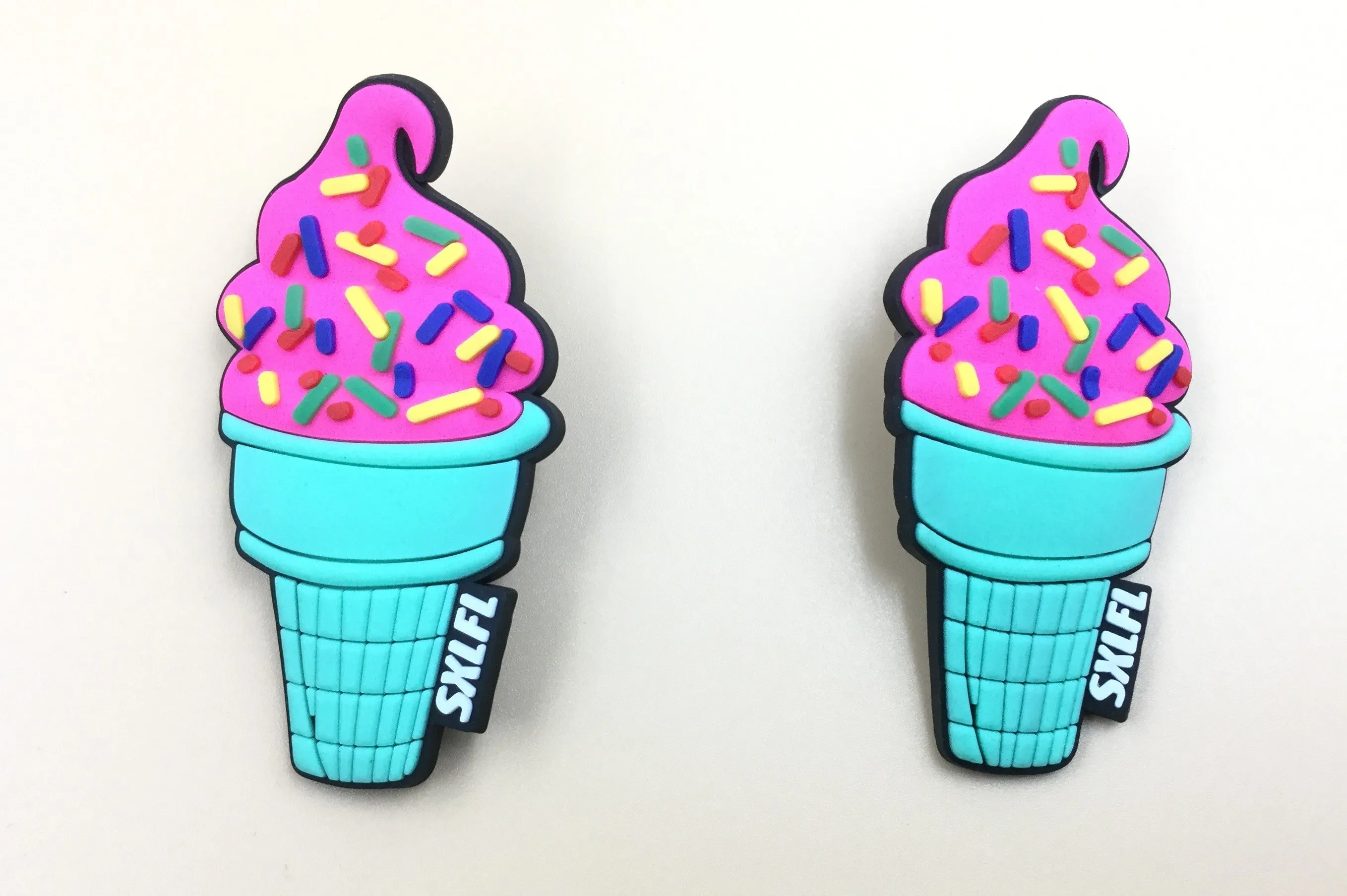 Pink & Blue Ice Cream Shape Patches