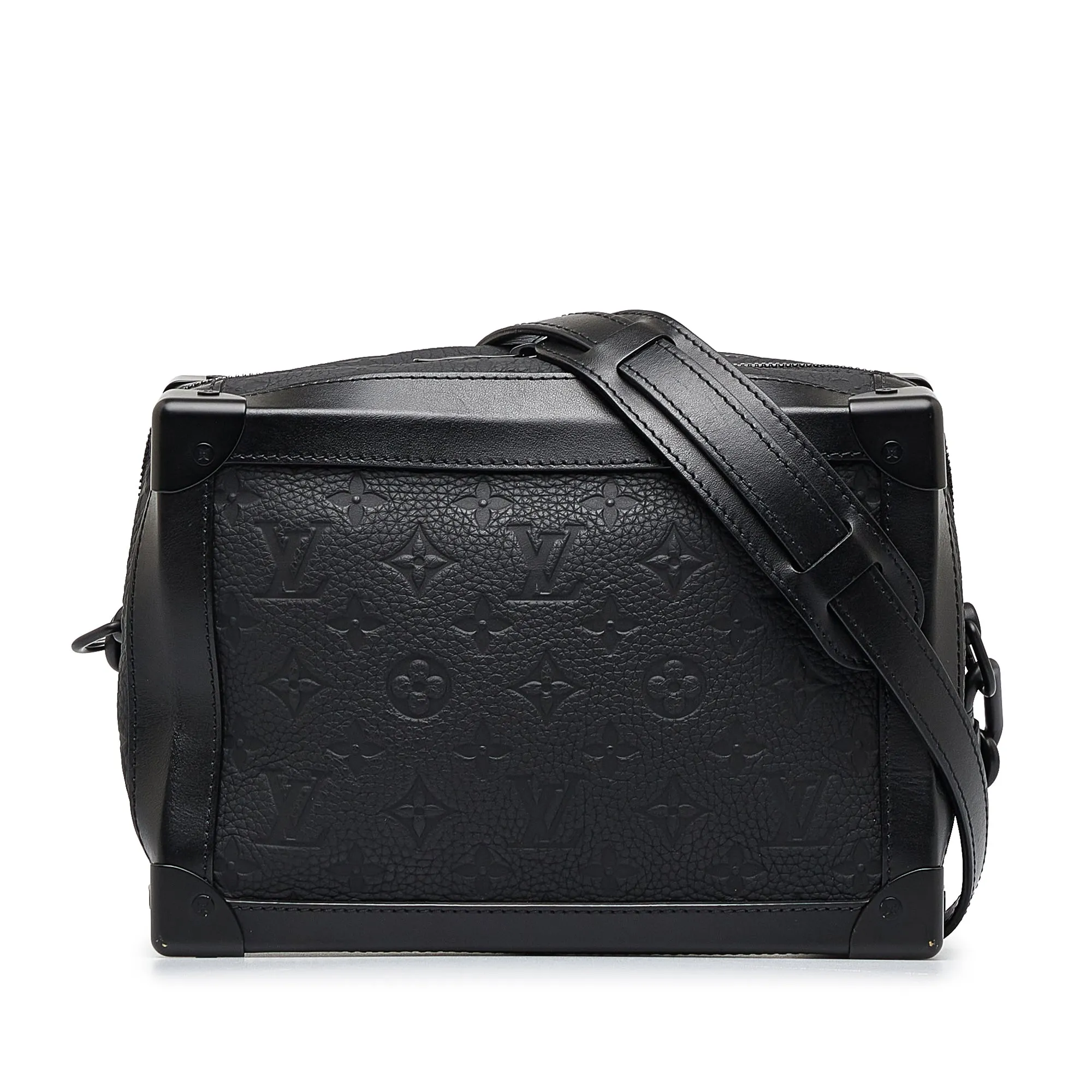 Trendy Inspired Louis Vuitton Soft Trunk Black Monogram Taurillon
