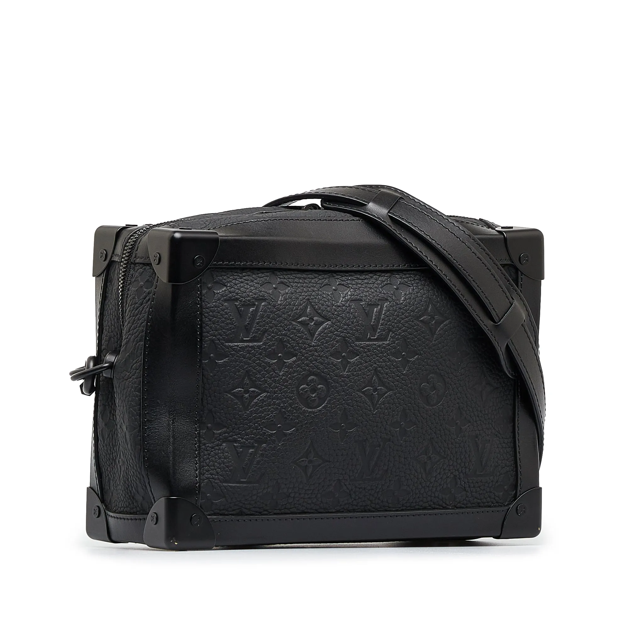 Trendy Inspired Louis Vuitton Soft Trunk Black Monogram Taurillon