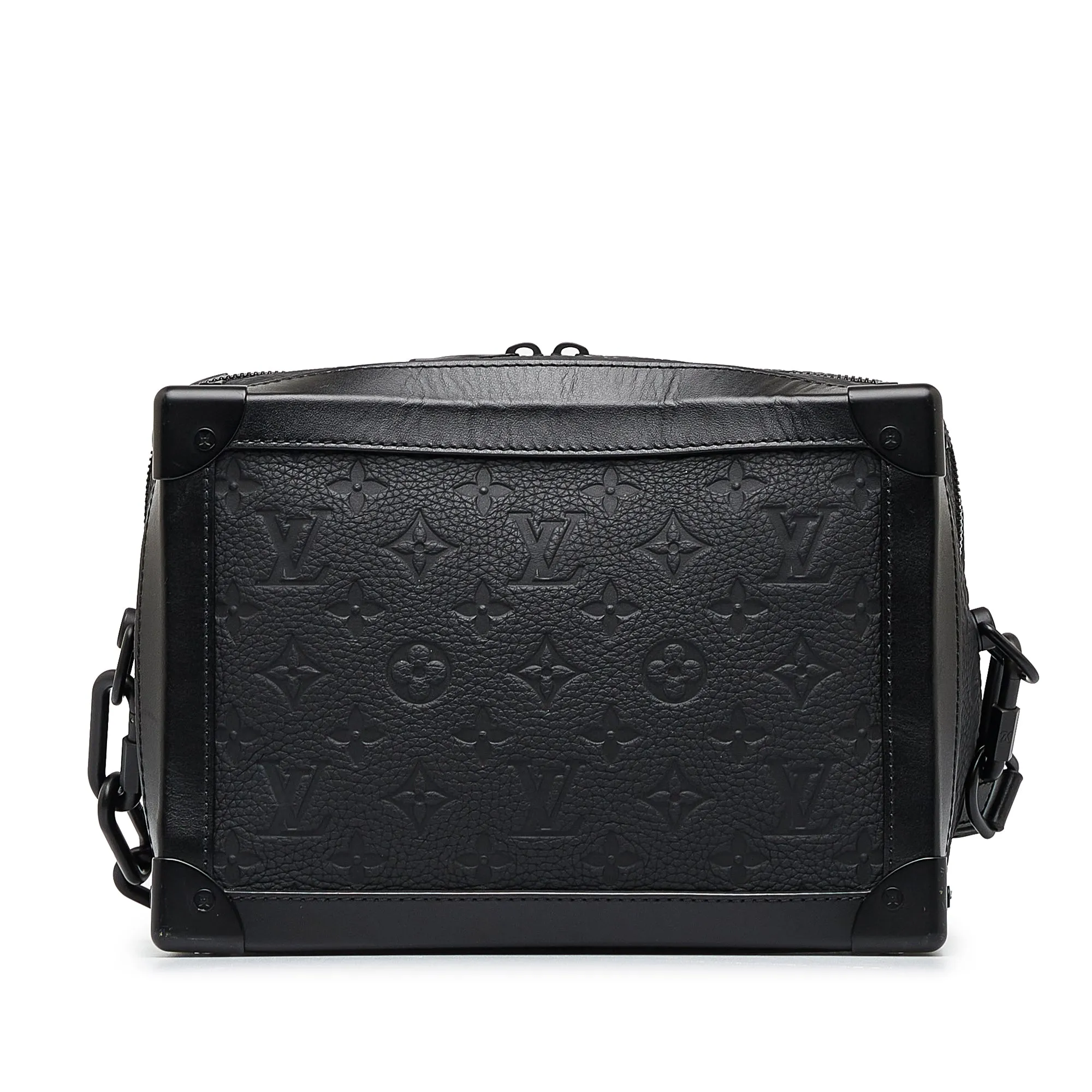 Trendy Inspired Louis Vuitton Soft Trunk Black Monogram Taurillon