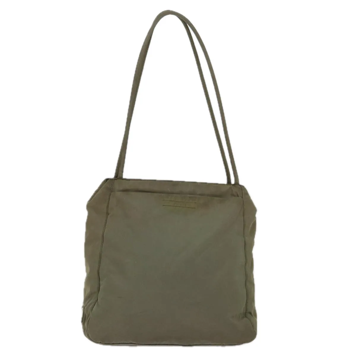 Trendy Inspired Prada Shoulder Bag Nylon Khaki Auth Bs13512