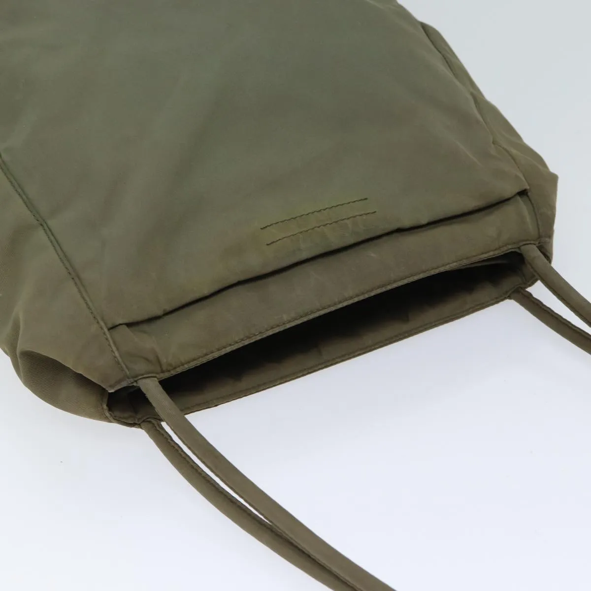 Trendy Inspired Prada Shoulder Bag Nylon Khaki Auth Bs13512