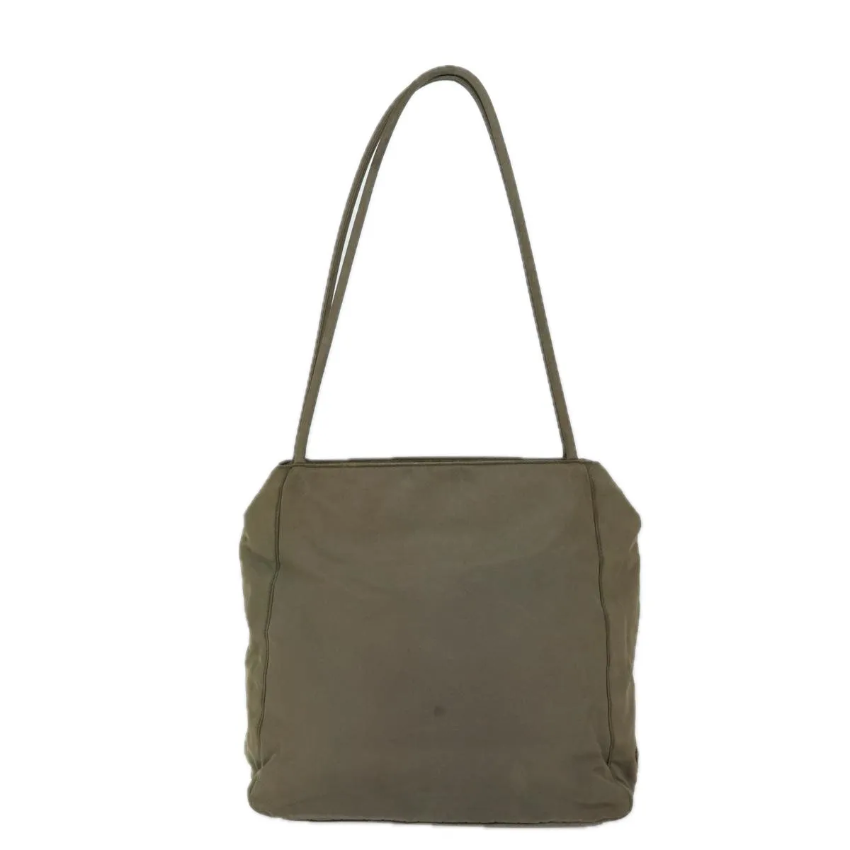 Trendy Inspired Prada Shoulder Bag Nylon Khaki Auth Bs13512